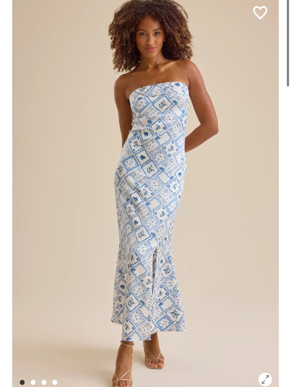 Donna Satin Maxi Dress Altar'd State Satin Blue Dress NWT